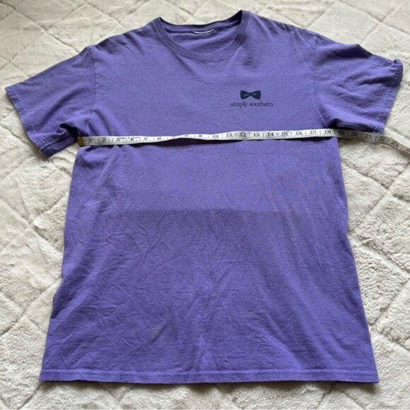 Simply Southern | Purple "Classy Southern Summer Day" Short Sleeve | Size Large - Picture 7 of 8